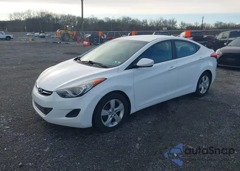 2013 Hyundai Elantra Gls из США, поврежденный, VIN 5NPDH4AE0DH434844